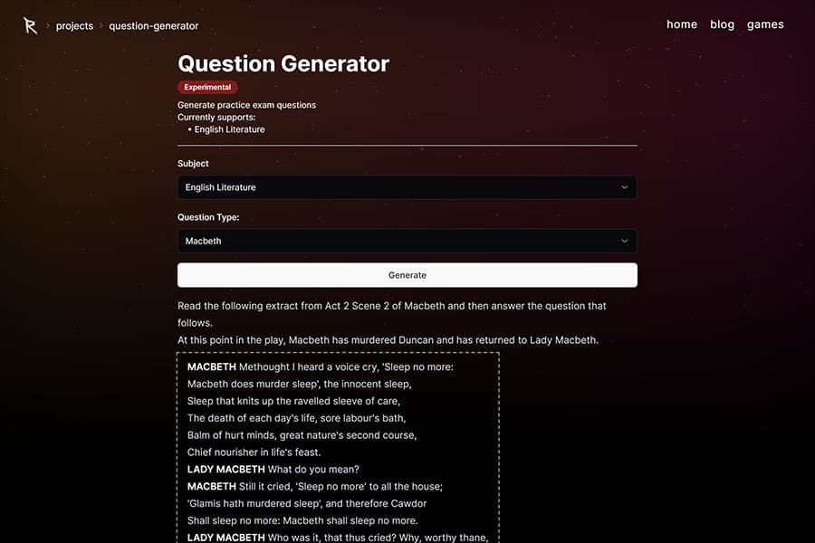 Question Generator